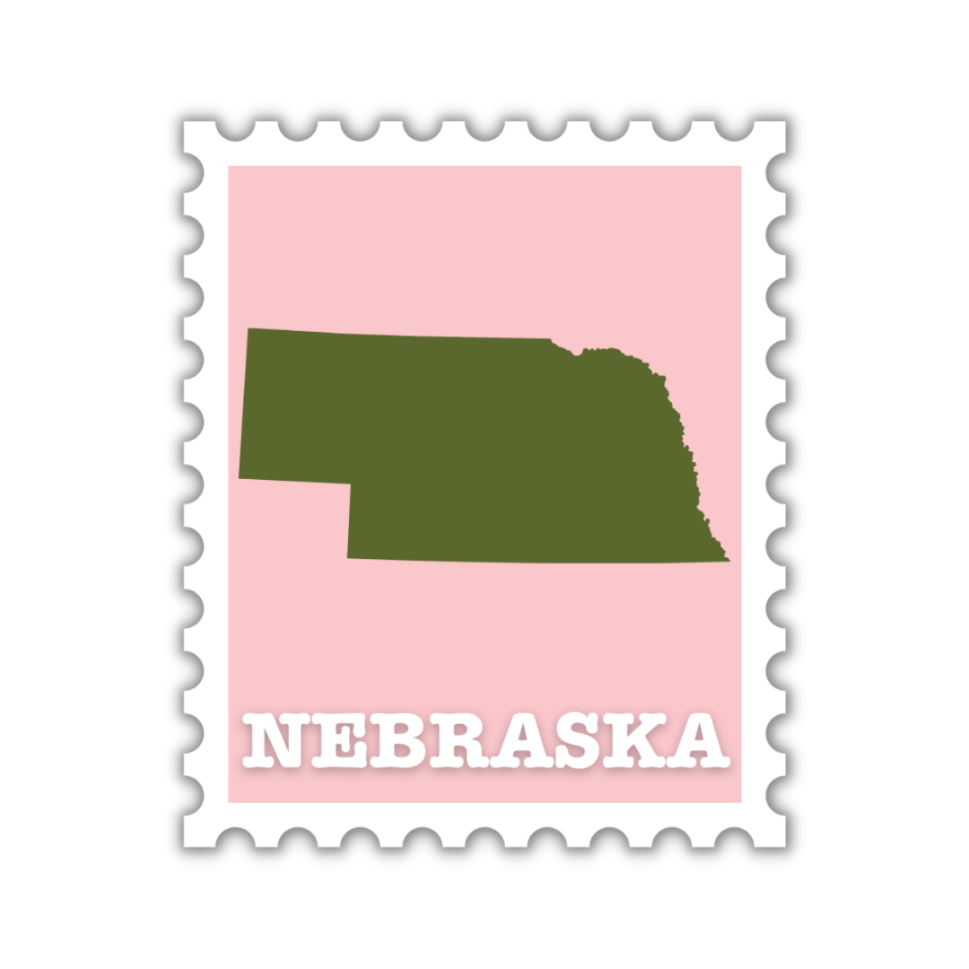 Nebraska Stamp Sticker