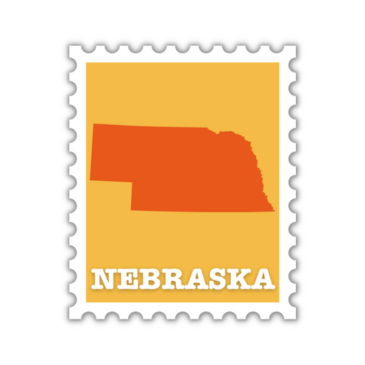 Nebraska Stamp Sticker