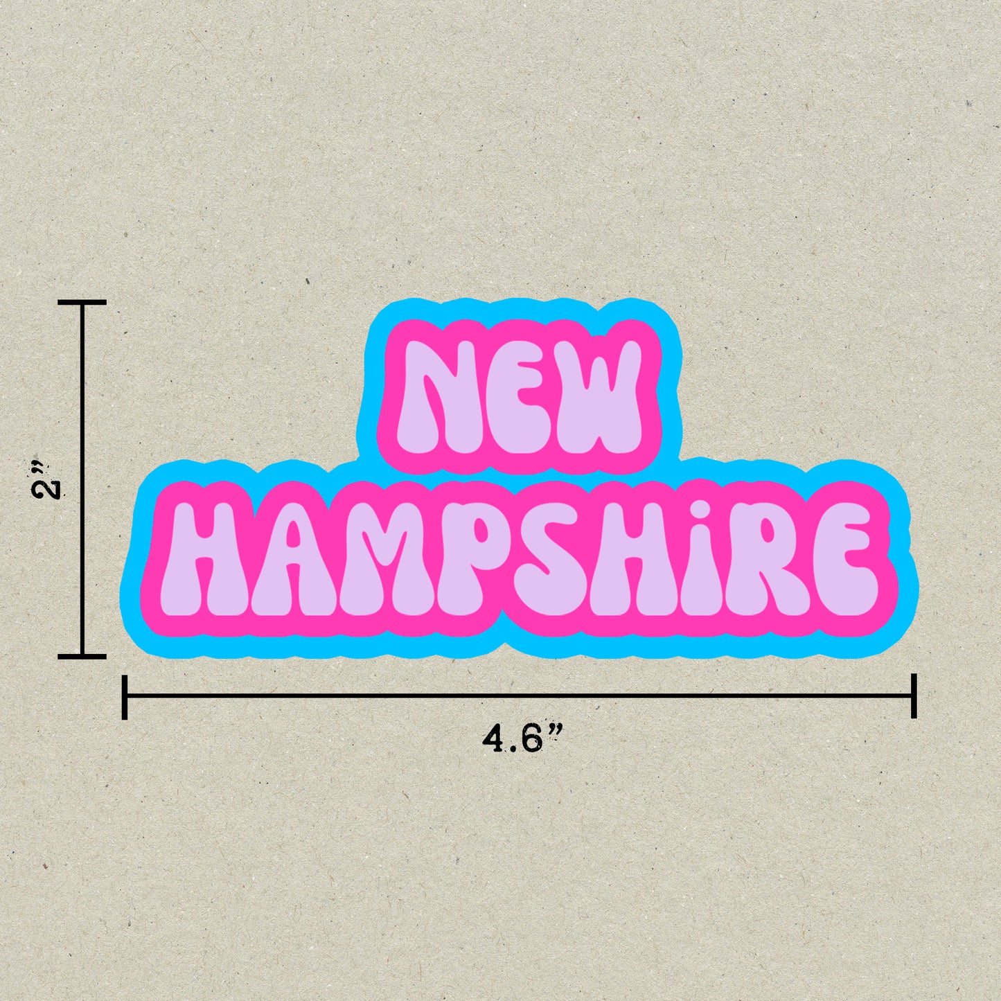 New Hampshire Cloud Sticker