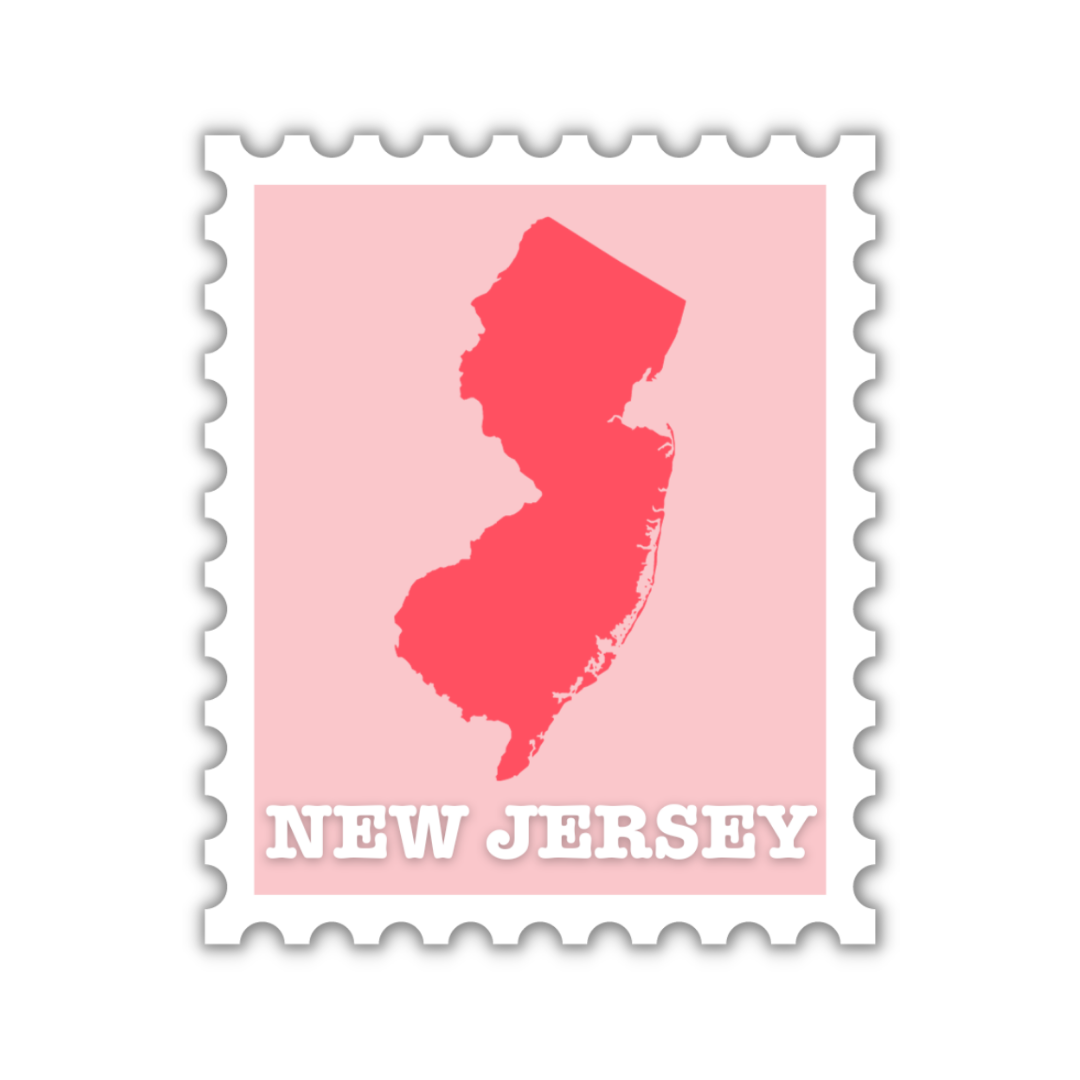 New Jersey Stamp Sticker