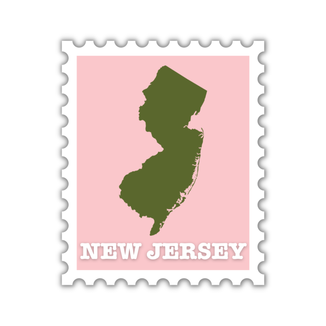 New Jersey Stamp Sticker