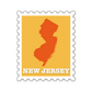 New Jersey Stamp Sticker