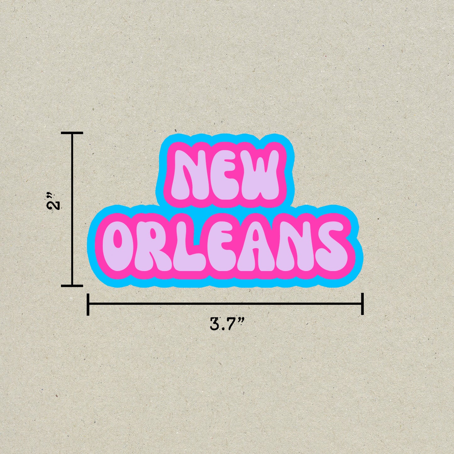 New Orleans Cloud Sticker