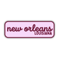New Orleans, Louisiana Retro Travel Sticker – Colorful Vinyl Decal for Laptop, Water Bottle & Luggage