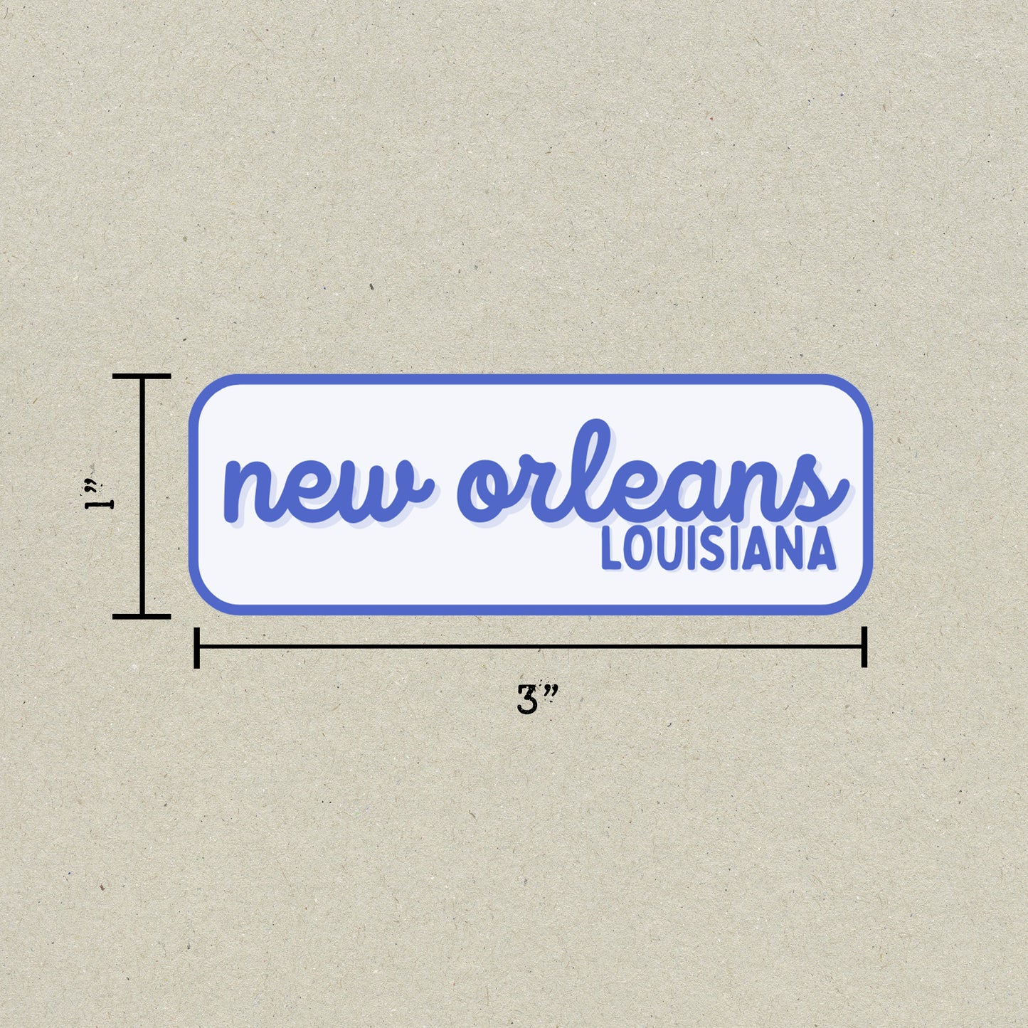New Orleans, Louisiana Retro Travel Sticker – Colorful Vinyl Decal for Laptop, Water Bottle & Luggage