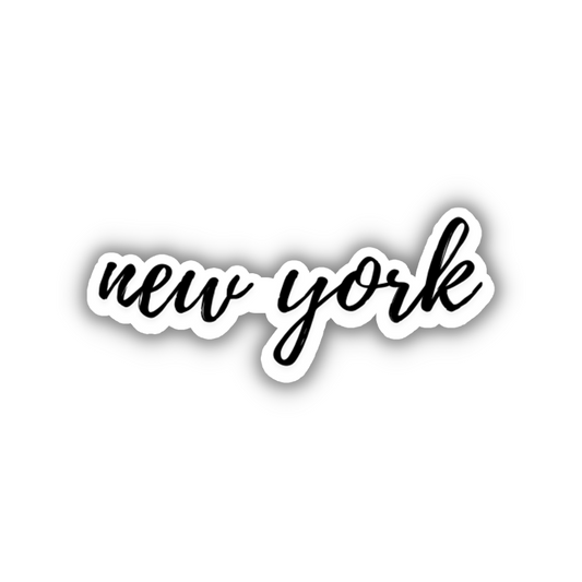 New York Cursive Sticker