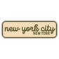 New York City, New York Retro Travel Sticker – Colorful Vinyl Decal for Laptop, Water Bottle & Luggage