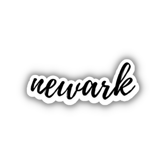 Newark Cursive Sticker