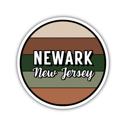 Newark, New Jersey Circle Sticker