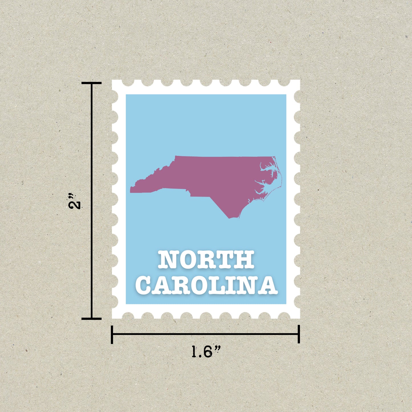 North Carolina Stamp Sticker