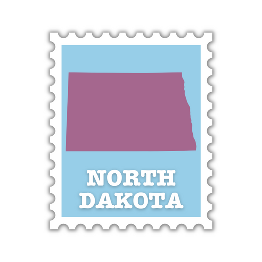 North Dakota Stamp Sticker