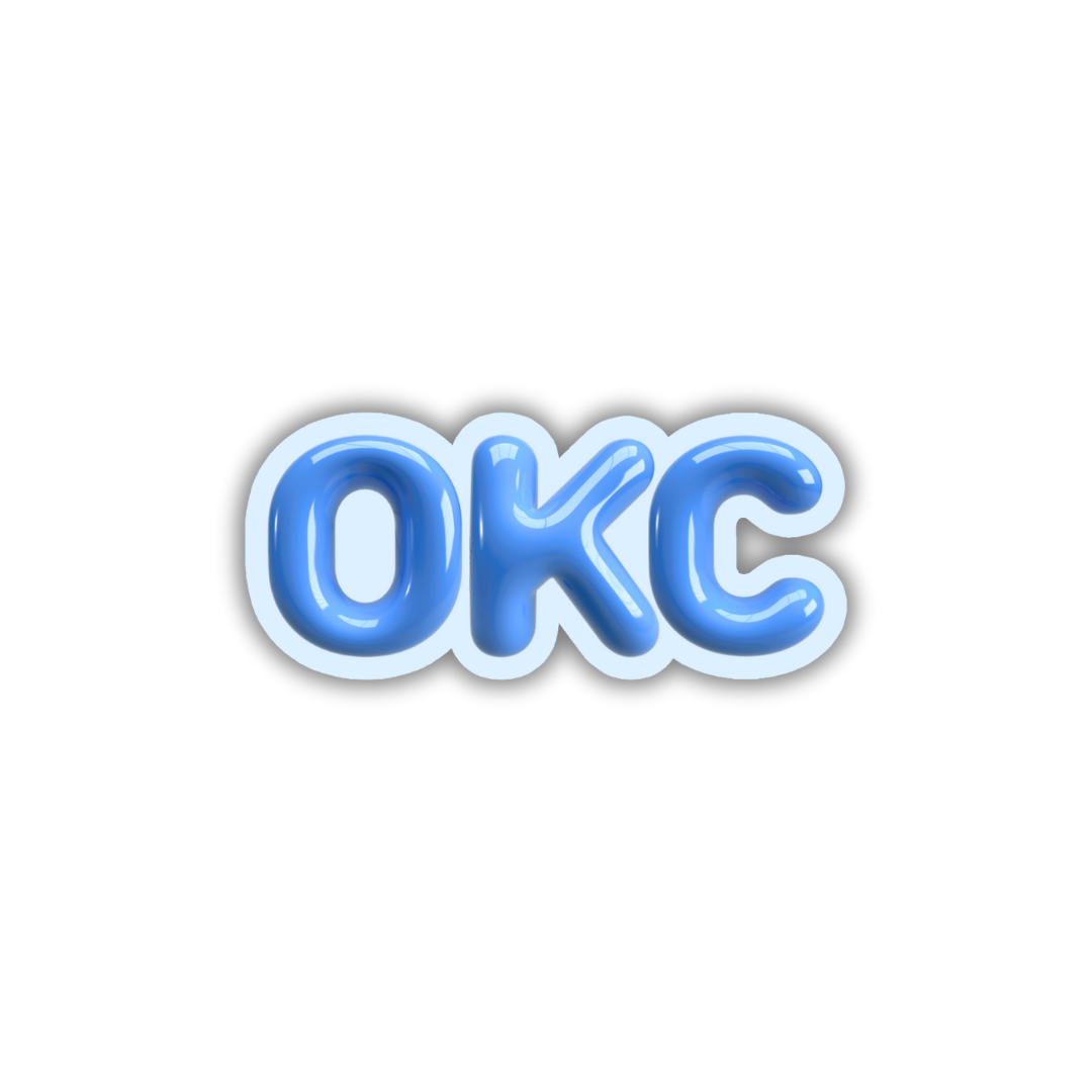 OKC Bubble Sticker