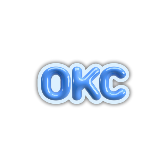 OKC Bubble Sticker