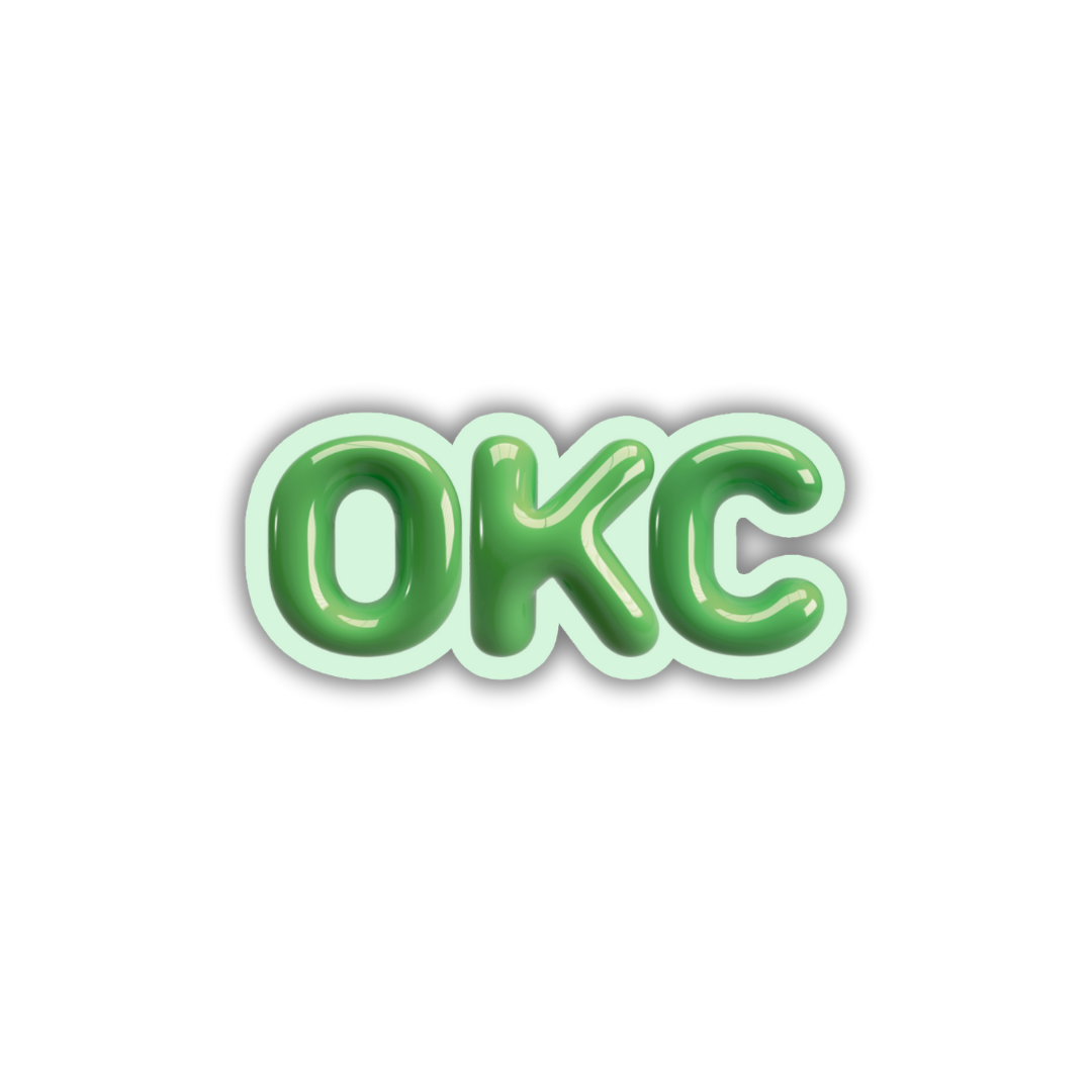OKC Bubble Sticker