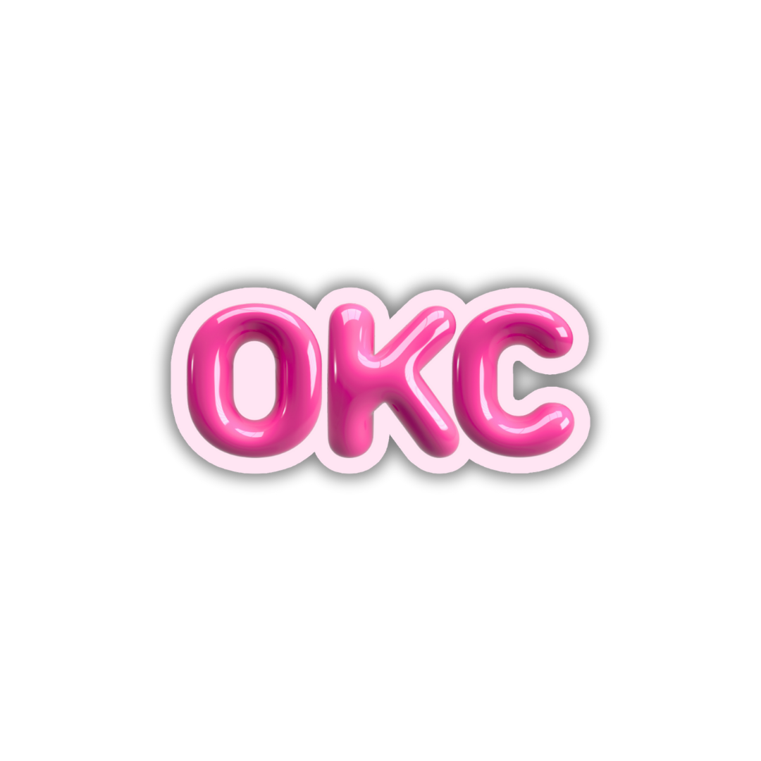 OKC Bubble Sticker