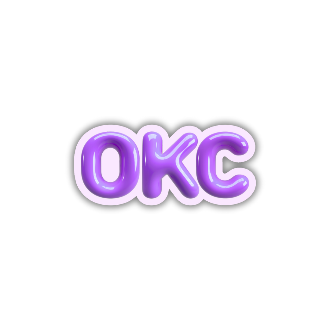 OKC Bubble Sticker