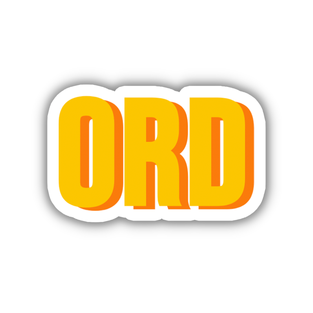 ORD Double Layered Sticker