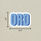 ORD Double Layered Sticker
