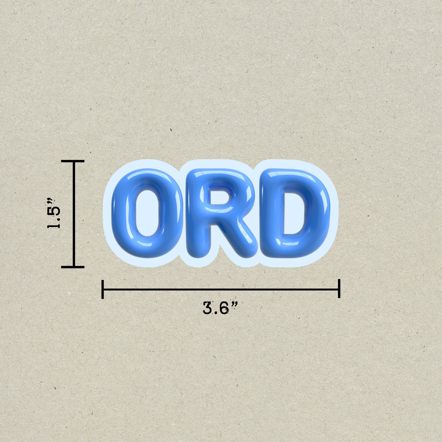 ORD Bubble Sticker