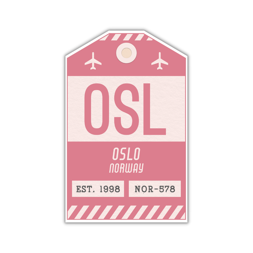 OSL Vintage Luggage Tag Sticker