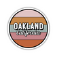 Oakland, California Circle Sticker