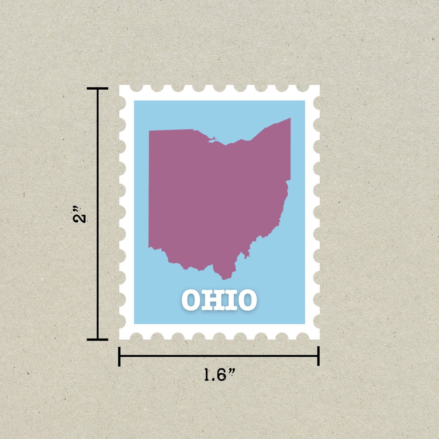Ohio Stamp Sticker