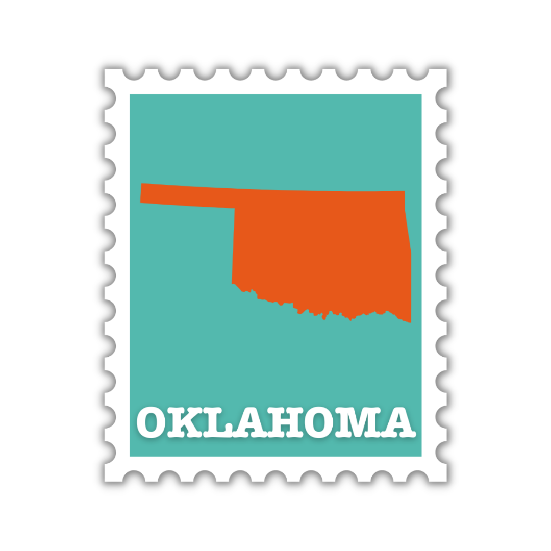 Oklahoma Stamp Sticker