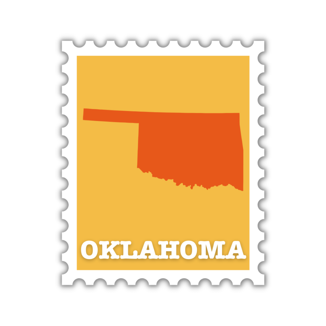 Oklahoma Stamp Sticker