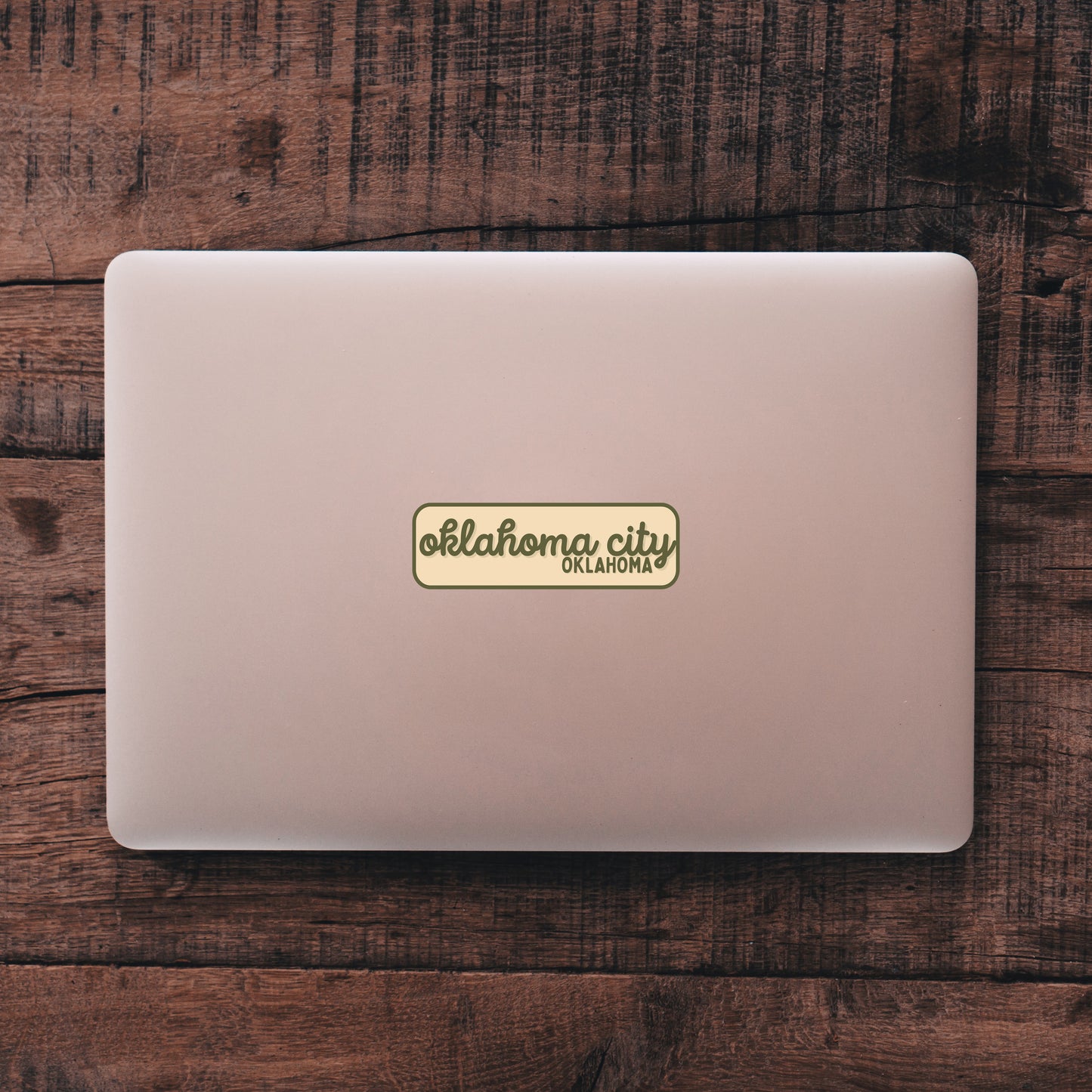 Oklahoma City, Oklahoma Retro Travel Sticker – Colorful Vinyl Decal for Laptop, Water Bottle & Luggage
