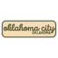 Oklahoma City, Oklahoma Retro Travel Sticker – Colorful Vinyl Decal for Laptop, Water Bottle & Luggage