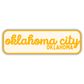 Oklahoma City, Oklahoma Retro Travel Sticker – Colorful Vinyl Decal for Laptop, Water Bottle & Luggage