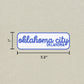 Oklahoma City, Oklahoma Retro Travel Sticker – Colorful Vinyl Decal for Laptop, Water Bottle & Luggage