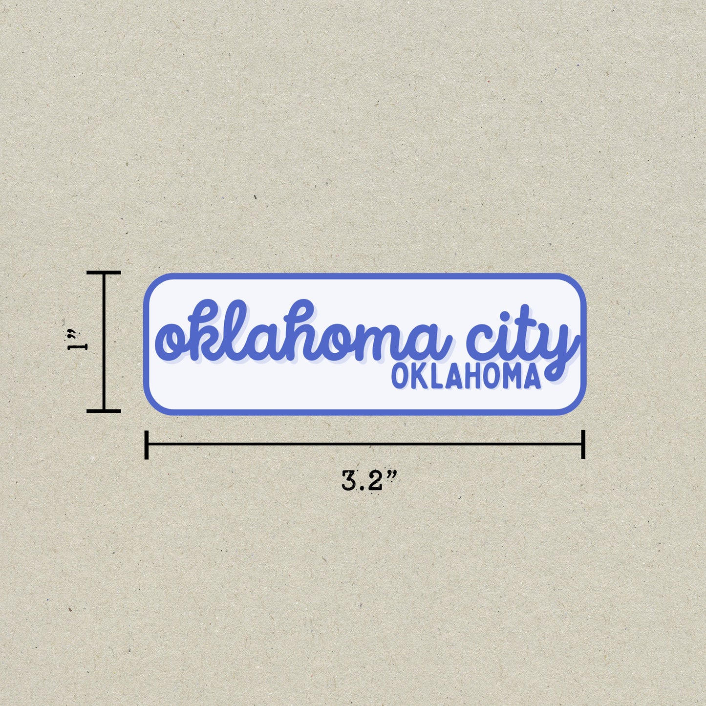 Oklahoma City, Oklahoma Retro Travel Sticker – Colorful Vinyl Decal for Laptop, Water Bottle & Luggage