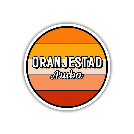 Oranjestad, Aruba Circle Sticker