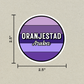 Oranjestad, Aruba Circle Sticker