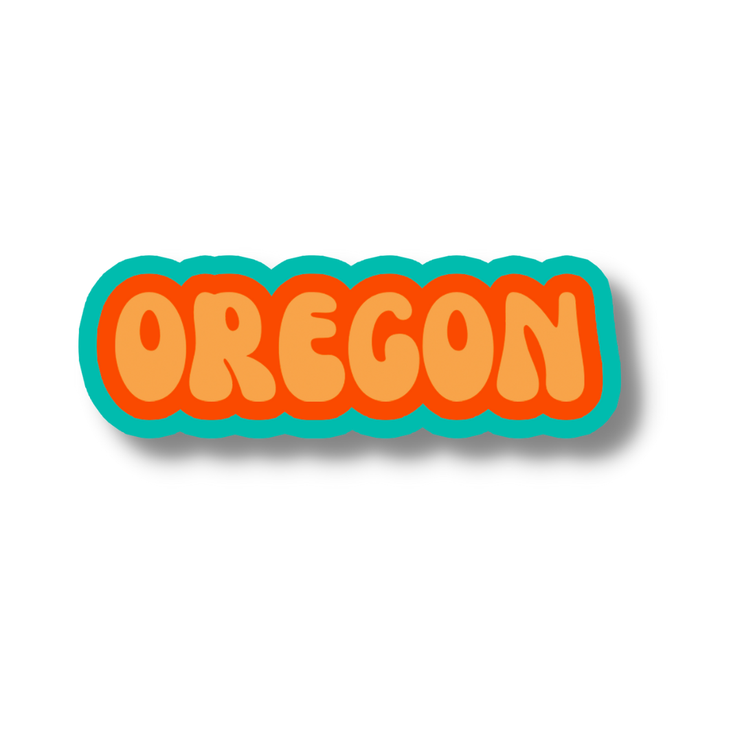 Oregon Cloud Sticker