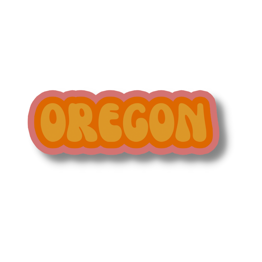 Oregon Cloud Sticker