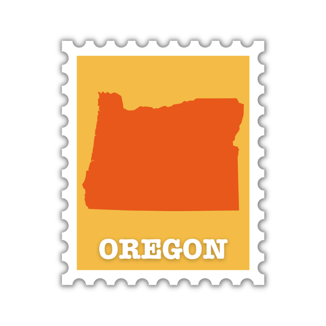 Oregon Stamp Sticker