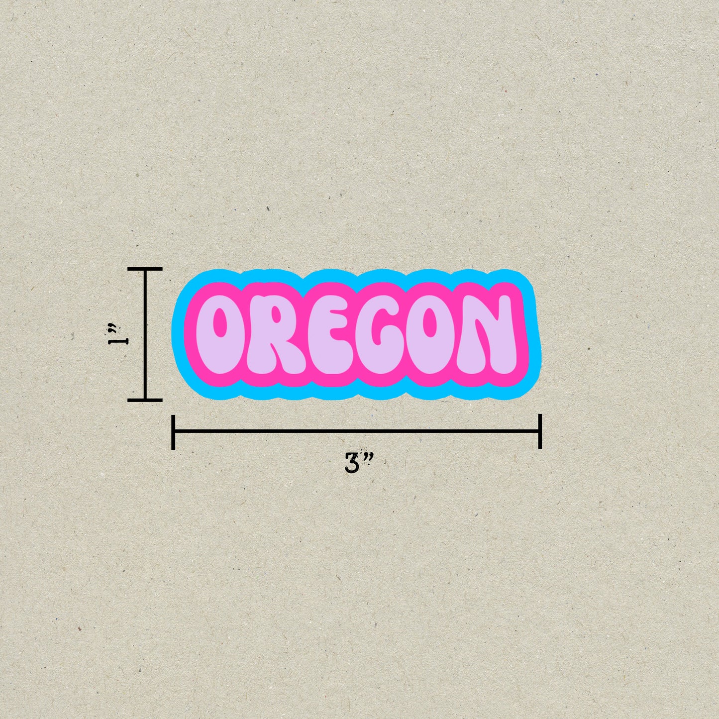 Oregon Cloud Sticker