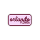 Orlando, Florida Retro Travel Sticker – Colorful Vinyl Decal for Laptop, Water Bottle & Luggage