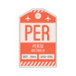 PER Vintage Luggage Tag Sticker