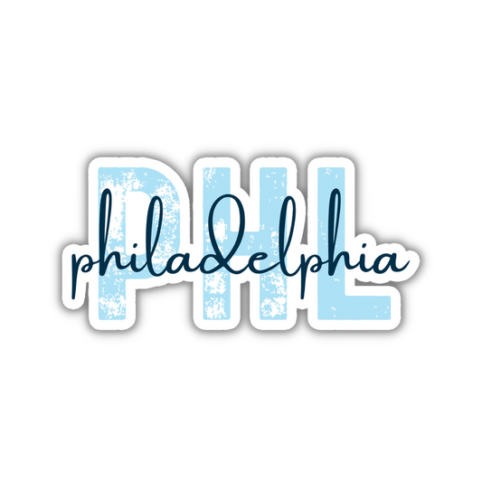 PHL Philadelphia Airport Code Sticker