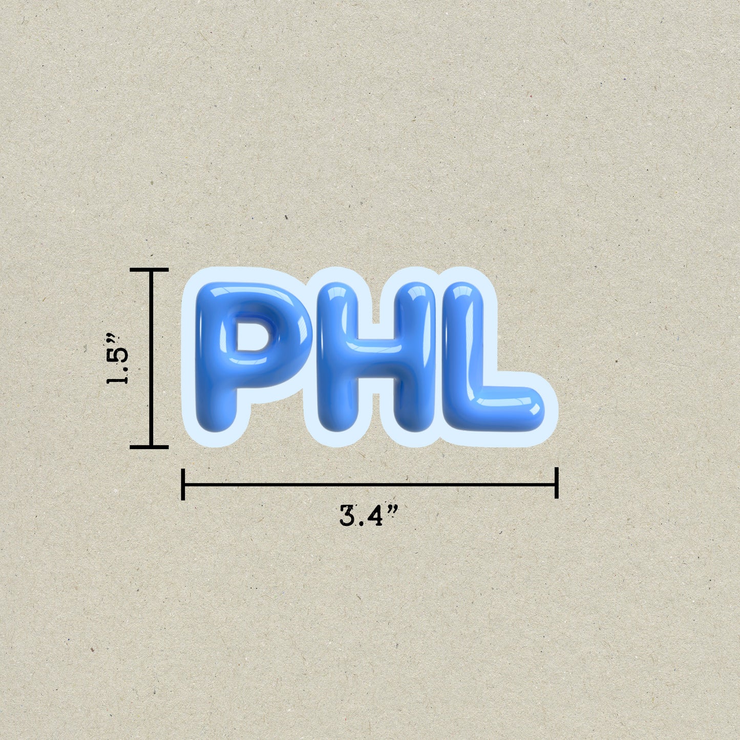 PHL Bubble Sticker