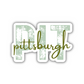 PIT Pittsburgh Airport Code Sticker