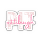 PIT Pittsburgh Airport Code Sticker