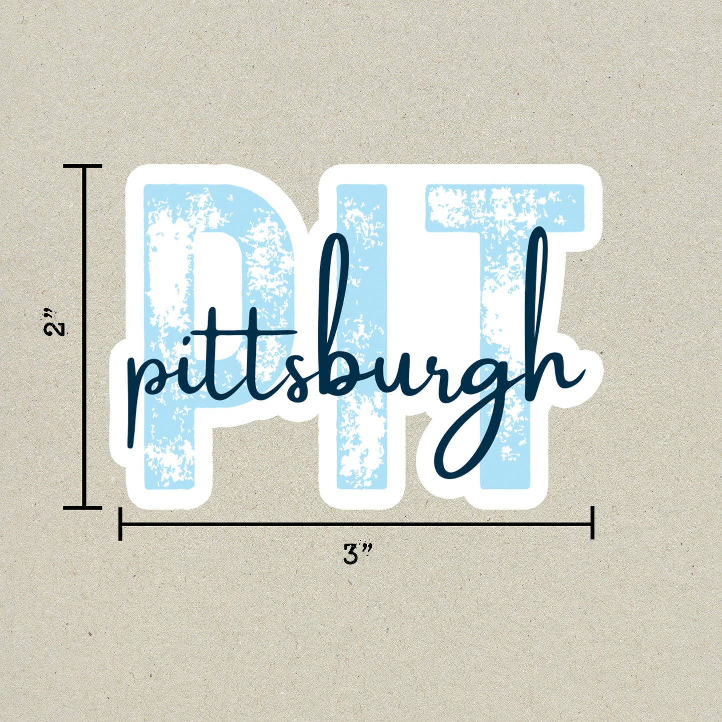 PIT Pittsburgh Airport Code Sticker