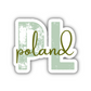 Poland Country Code Sticker