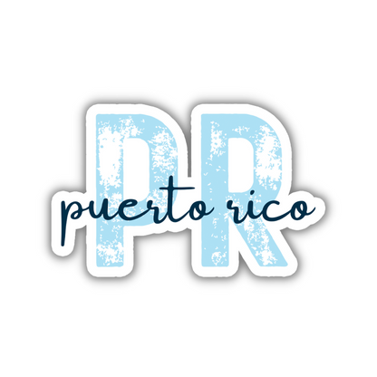 Puerto Rico Country Code Sticker