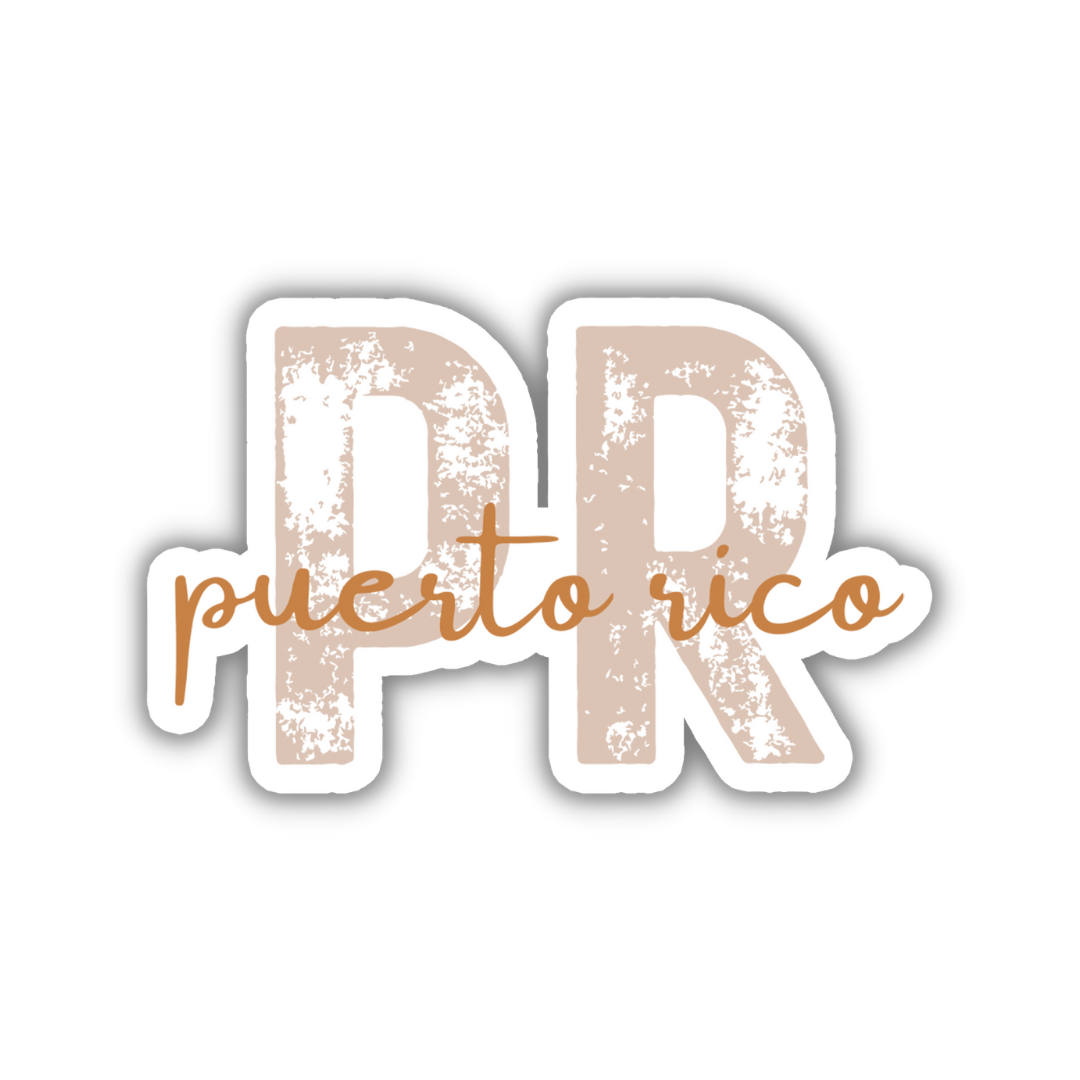 Puerto Rico Country Code Sticker