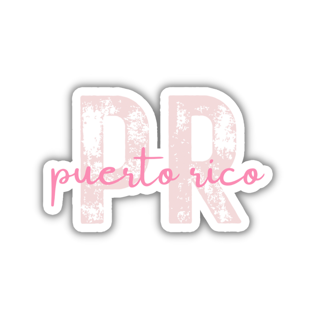 Puerto Rico Country Code Sticker